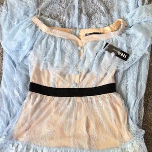 Blue Elegant Off Shoulder Summer Dress NWT